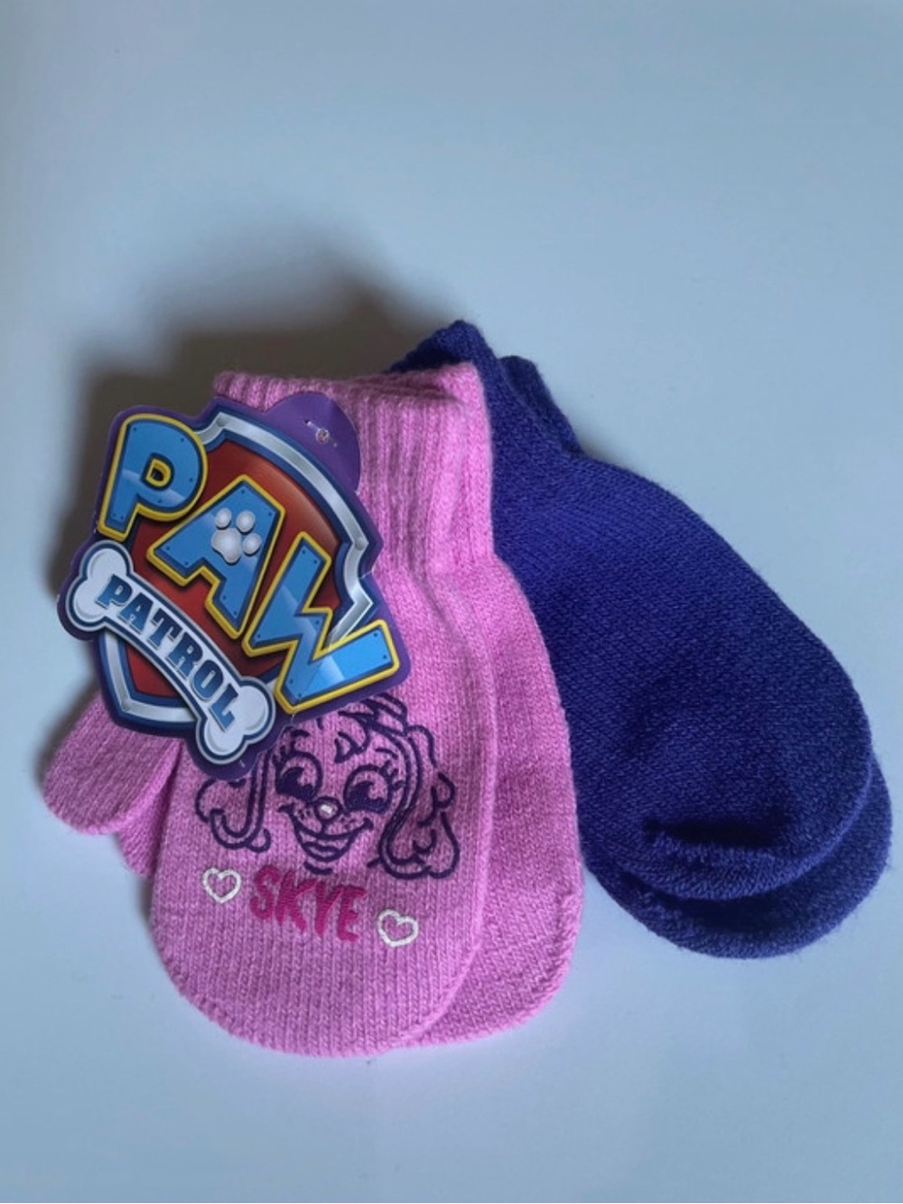 Paw Patrol Skye Kids Mittens in Pink and Purple